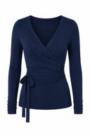 Soft ballet wrap top