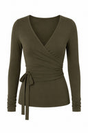 Soft ballet wrap top