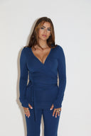  Soft ballet wrap top