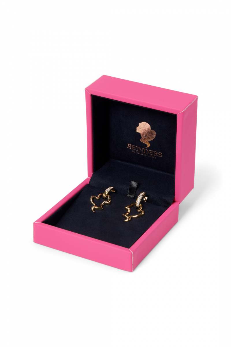REINDERS EARRINGS DIAMONDS BAGUETTE