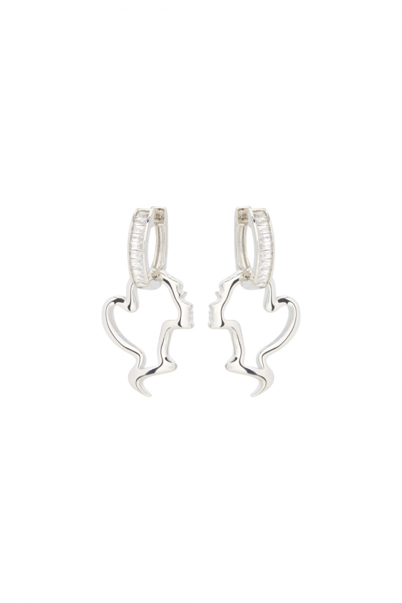 REINDERS EARRINGS DIAMONDS BAGUETTE