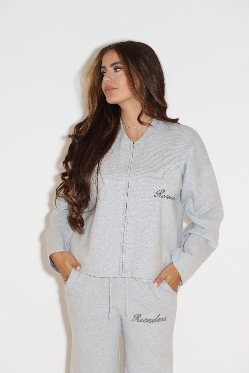 Lounge zipper cardigan