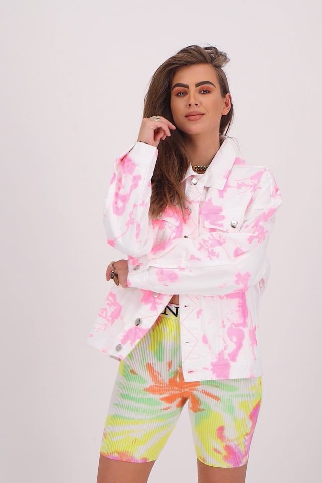 Reinders Tie Dye Shirt Reinders Roze Shirt Roze Tie Dye Shirt