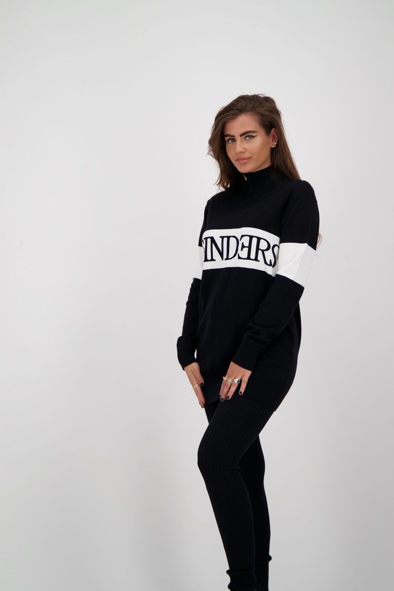 REINDERS SWEATER TURTLENECK Reinders Reinders Sweater Turtleneck zwart | JHP Fashion