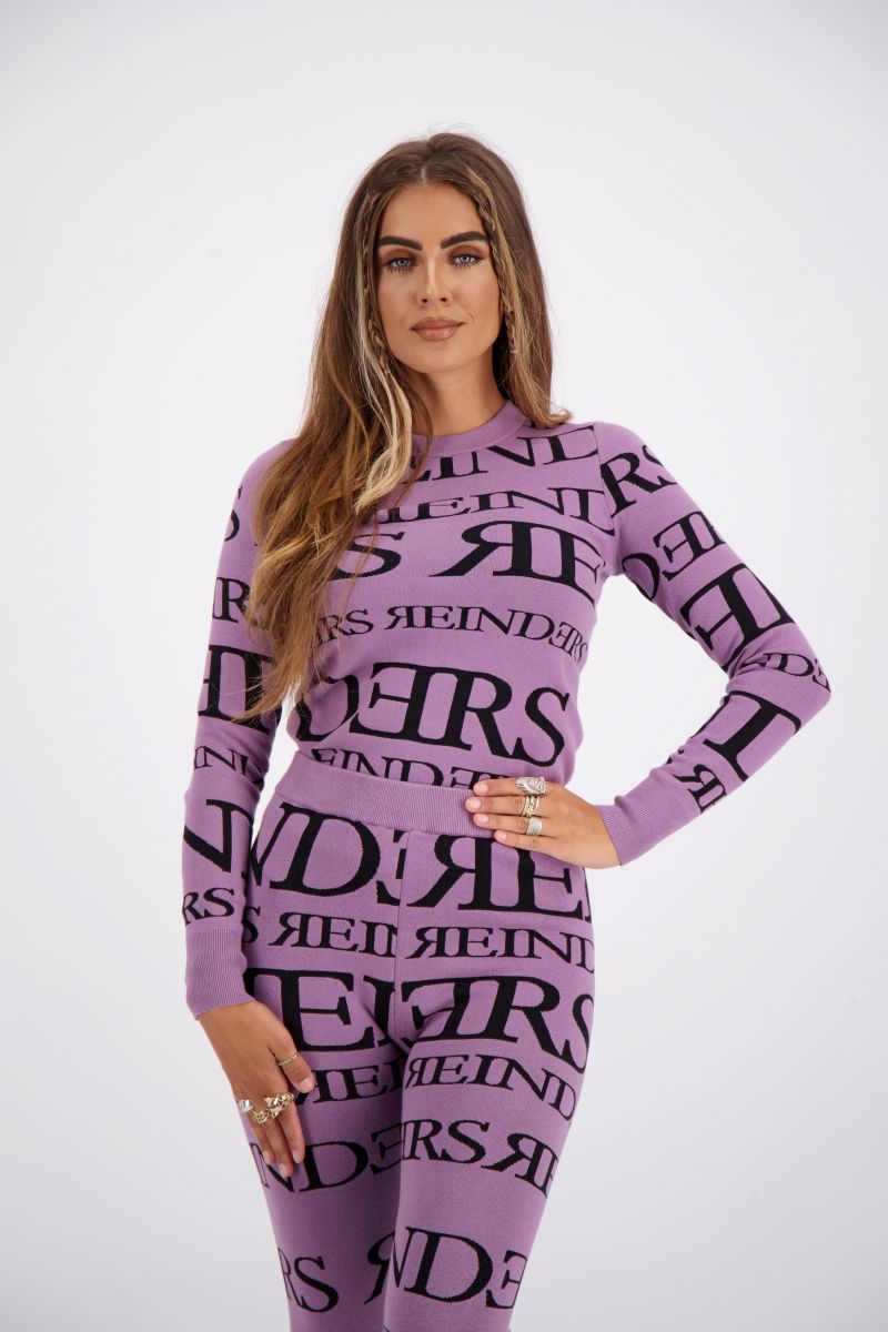 REINDERS SWEATER ALL OVER PRINT NEW