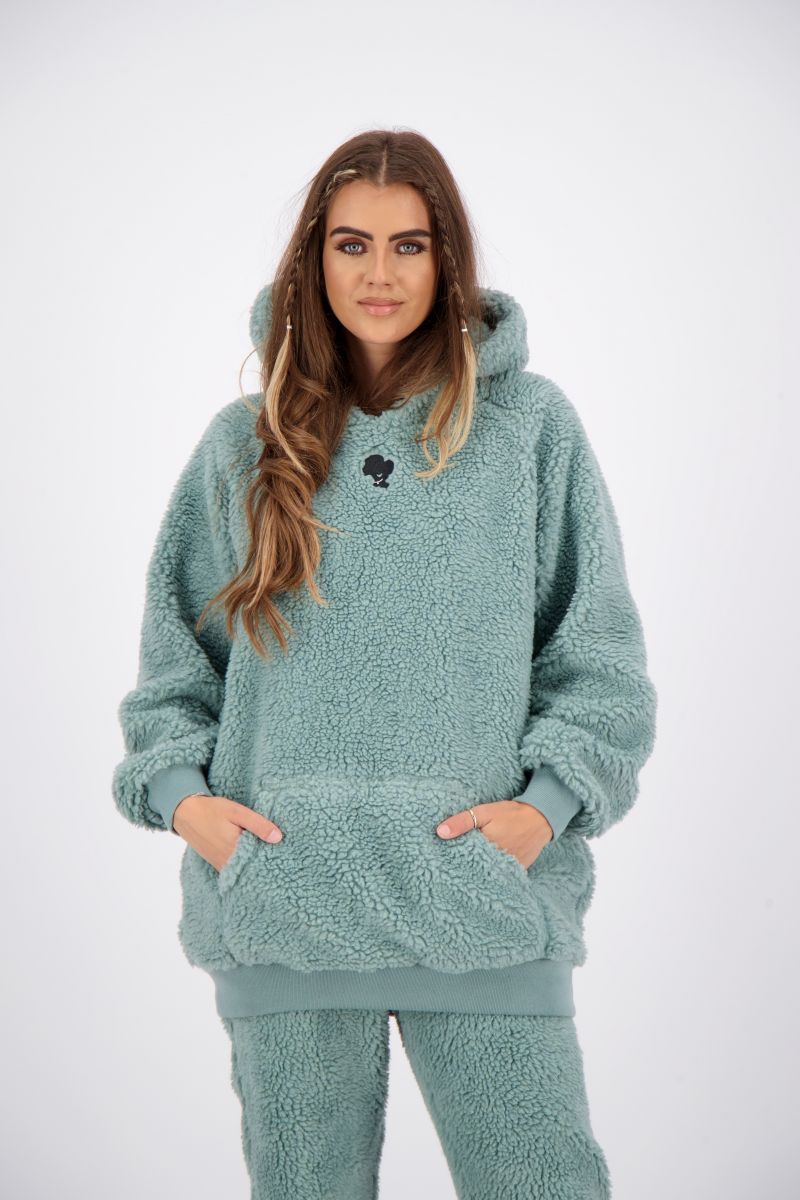 Vakantie rollen Oceanië TEDDY HOODIE SOLID | Reinders by Julie & Marie