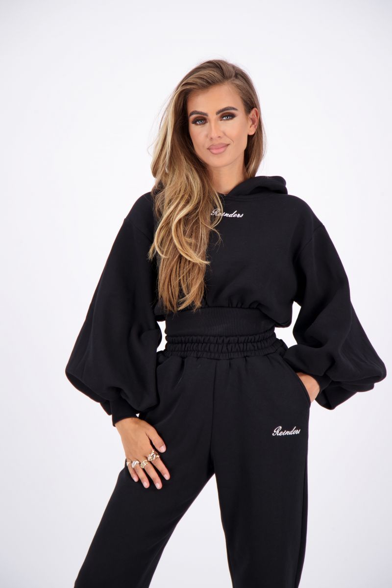 HOODIE CROP PEPLUM SLEEVES
