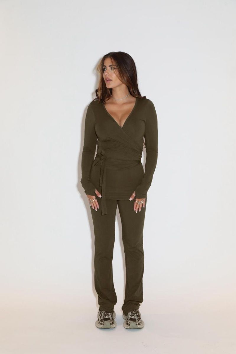 Soft ballet wrap top