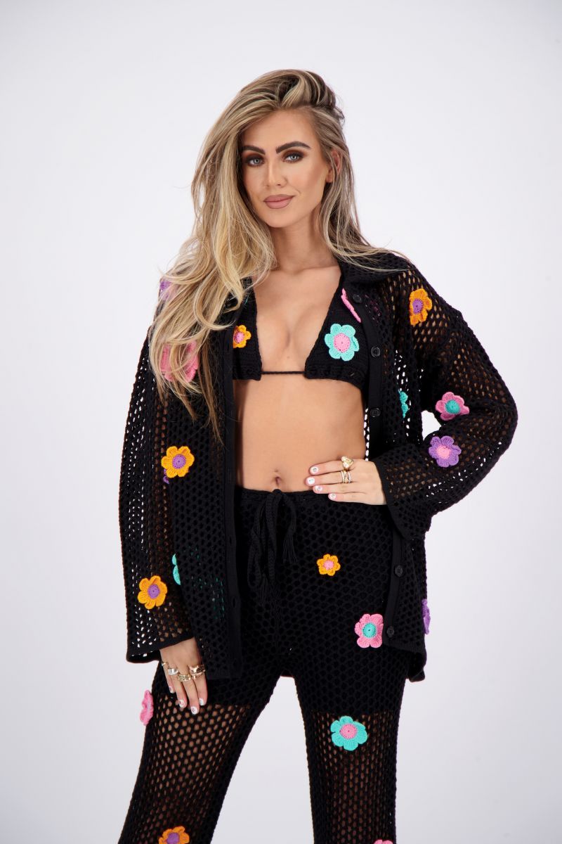 CROCHET VEST FLOWERS